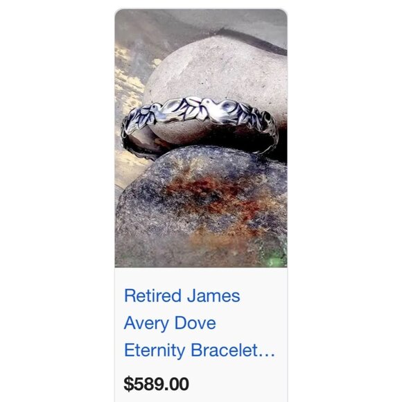Retired James Avery Dove Bangle - Picture 6 of 6